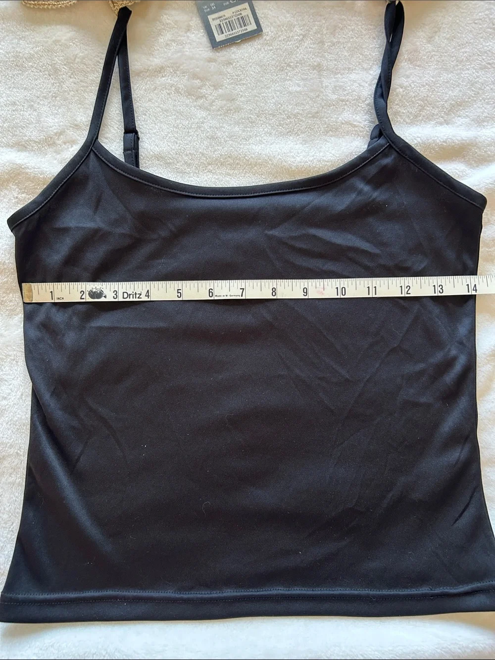 Principles Petite gold metallic V-Neck Top w/Sequin Belt & Black under cami. - Picture 5 of 11